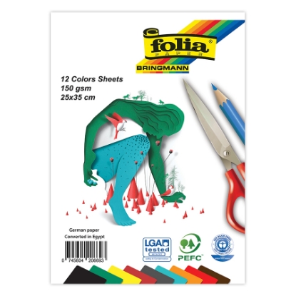 Picture of folia drawing sketch 12 sheets white 150 gsm , 25*35 cm 1/8