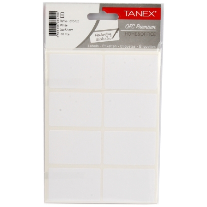 Picture of HANDWRITING LABEL TANEX WHITE 52 × 34 MM 10 SHEETS A5 / 8 MODEL OFC-120