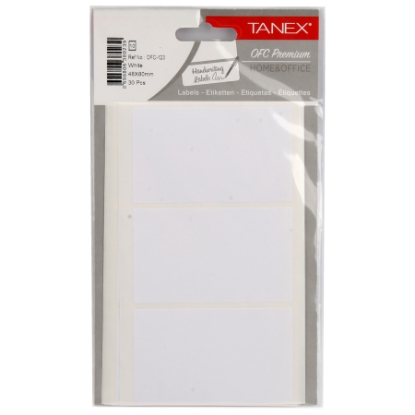 Picture of HANDWRITING LABEL TANEX WHITE 80 × 48 MM 10 SHEETS A5 / 3 MODEL OFC-123 