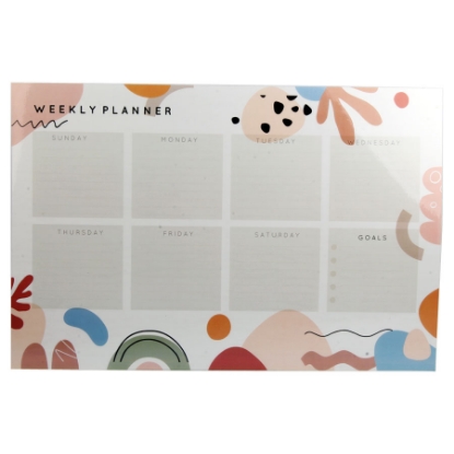 Picture of بوستر مخطط اسبوعي بوهو 31.5 × 47.5 سم Boho weekly planner